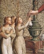 ANTONIAZZO ROMANO Annunciation (detail)  hgh Germany oil painting artist
